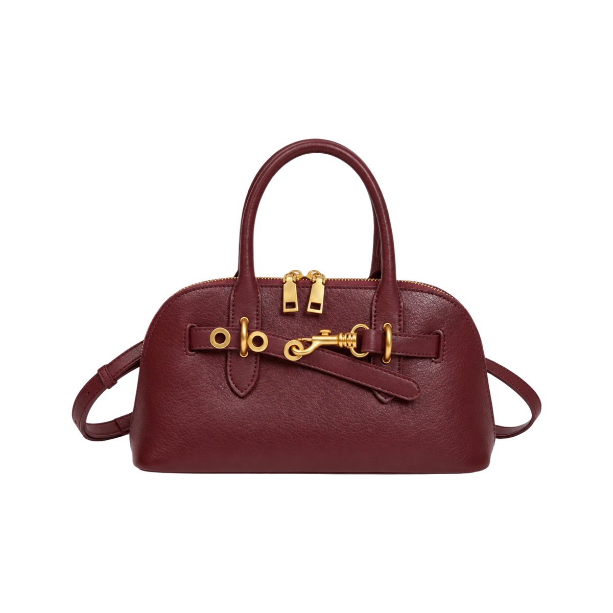 Sac à main en cuir Mousqueton