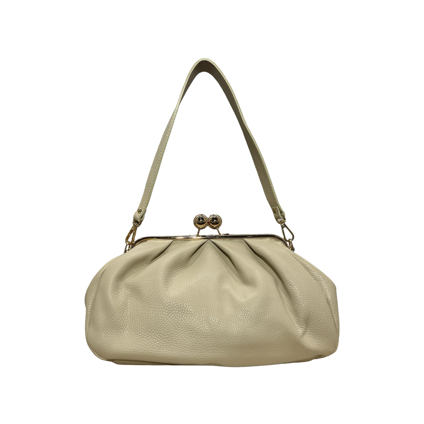 Sac bourse en cuir fermoir clic-clac Meloro M