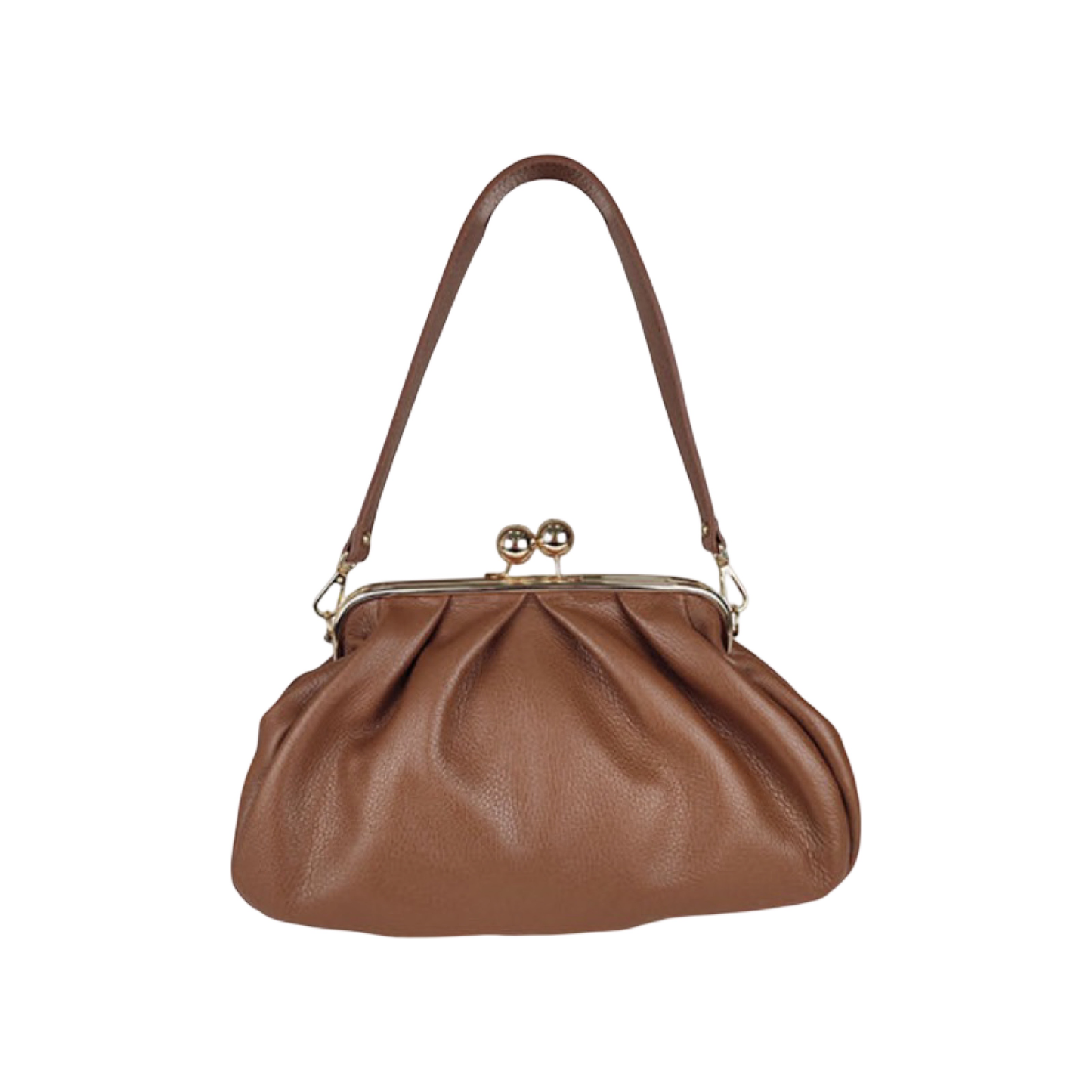 Sac bourse en cuir fermoir clic-clac Meloro M