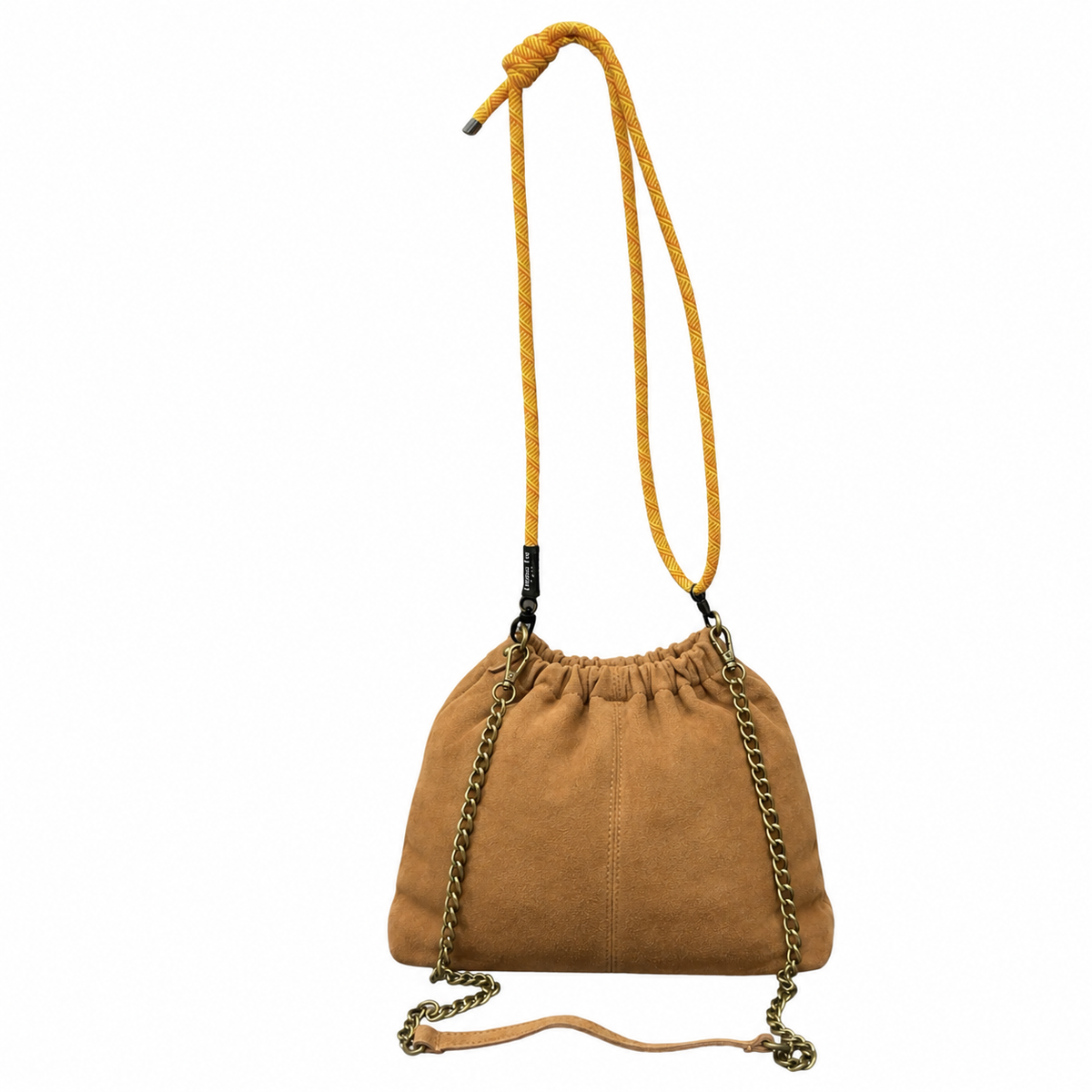 Sac en cuir suède cordon Plissa L