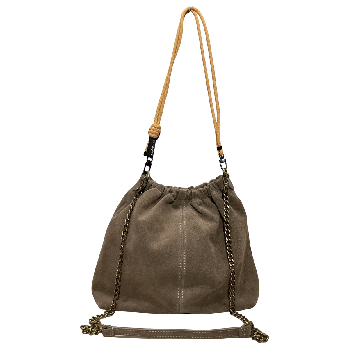 Sac en cuir suède cordon Plissa L