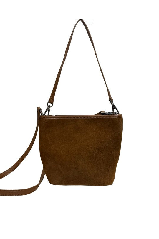 Sac en Cuir Suède Céleste