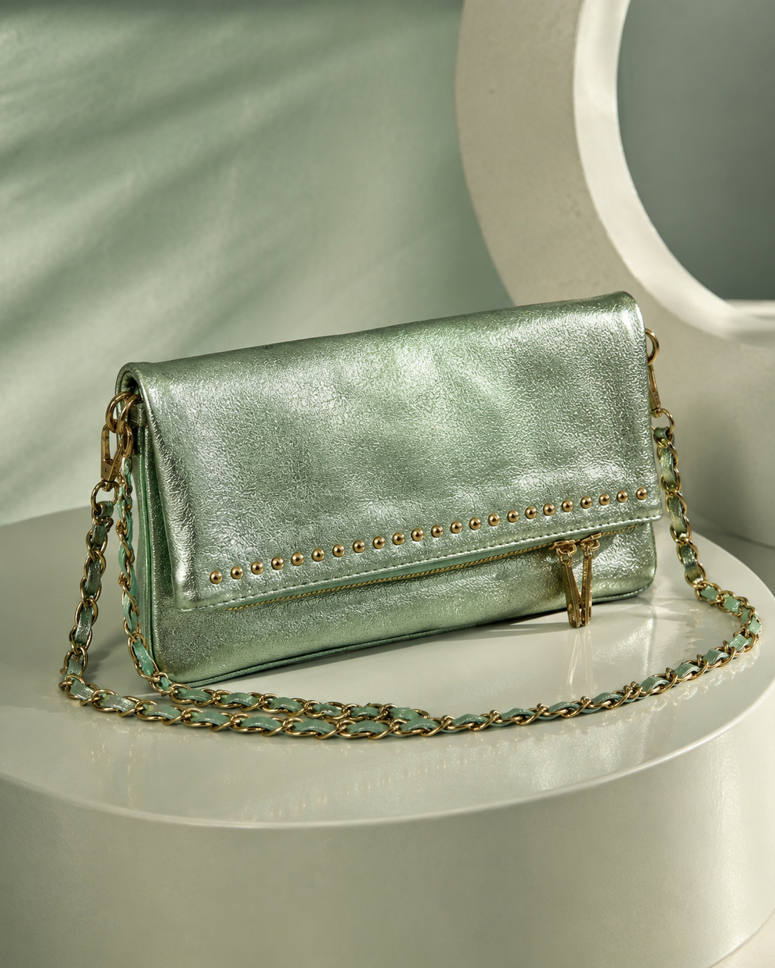 POCHETTE CUIR IRISE MEDIUM