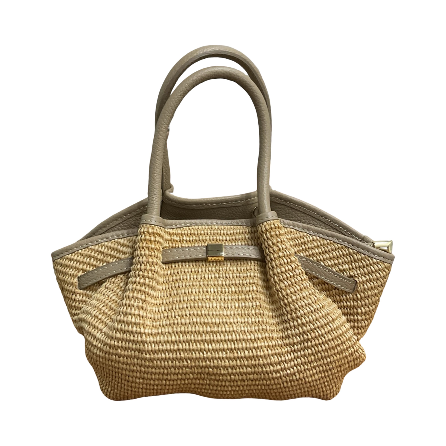 Sac Cuir Raphia Weim Mini