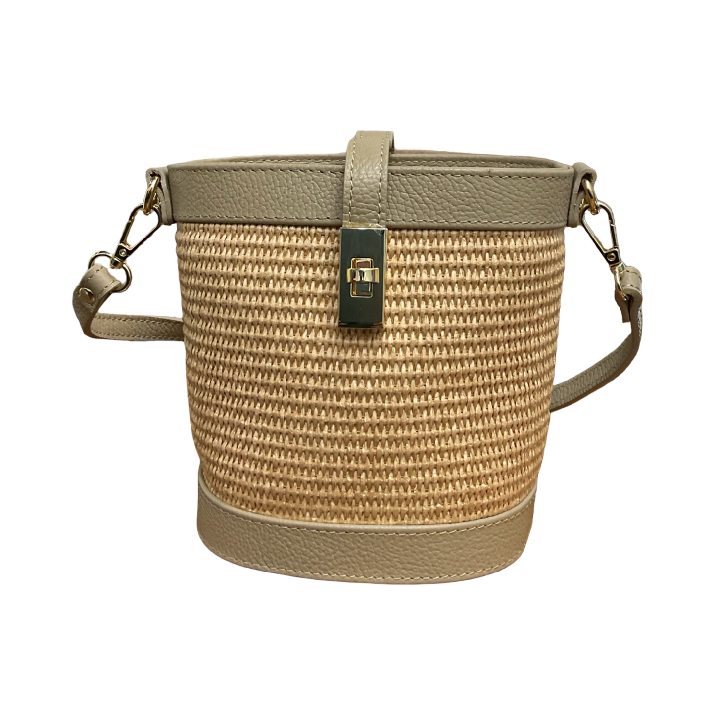 Sac Seau Cuir Raphia Lolita