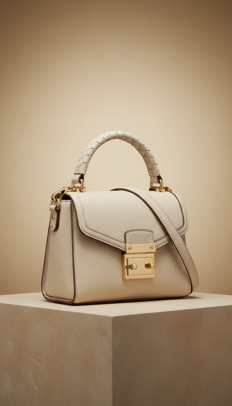 Sac bandoulière ivoire pierre