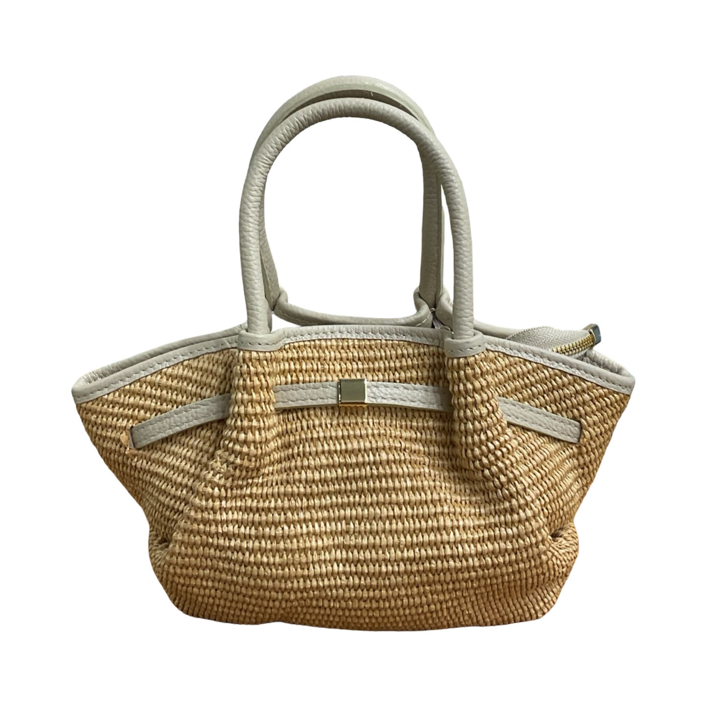 Sac Cuir Raphia Weim Mini