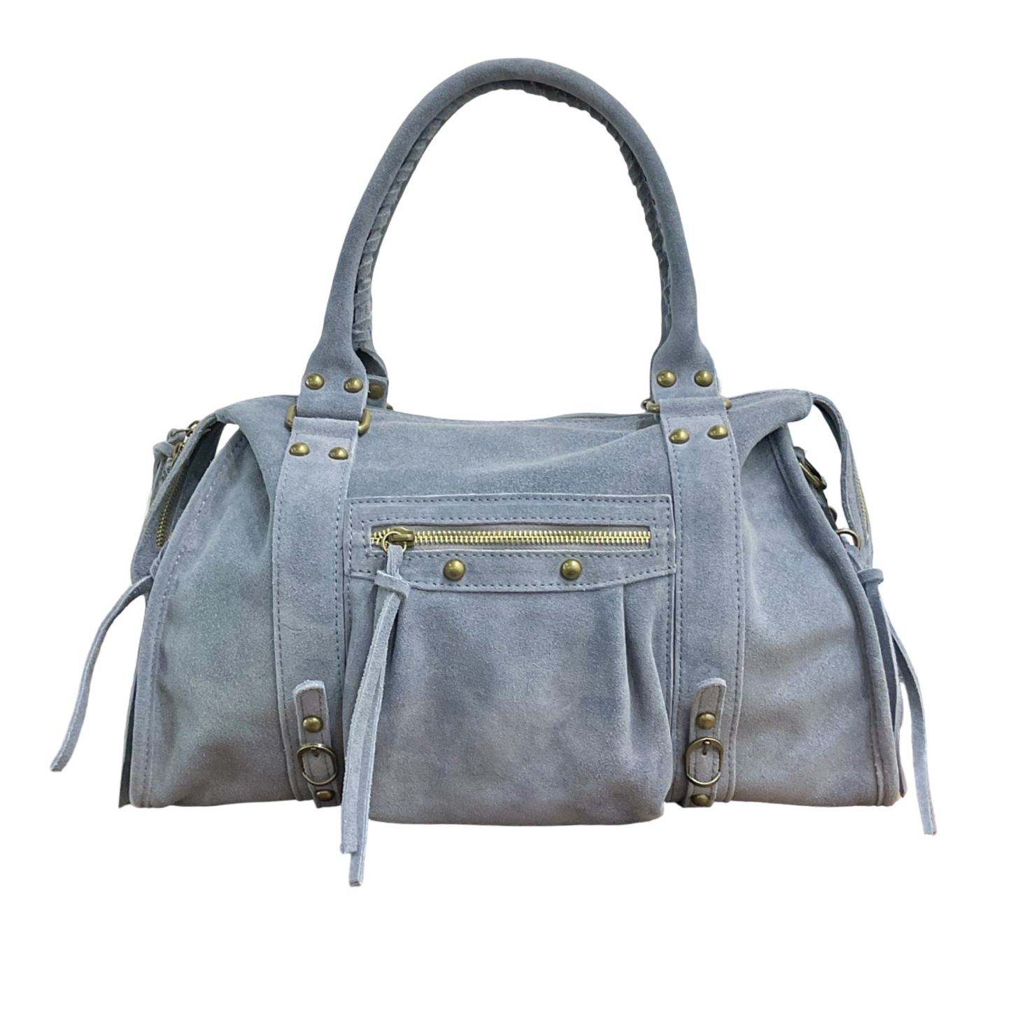 SAC CUIR SUÈDE CAPUCINE L