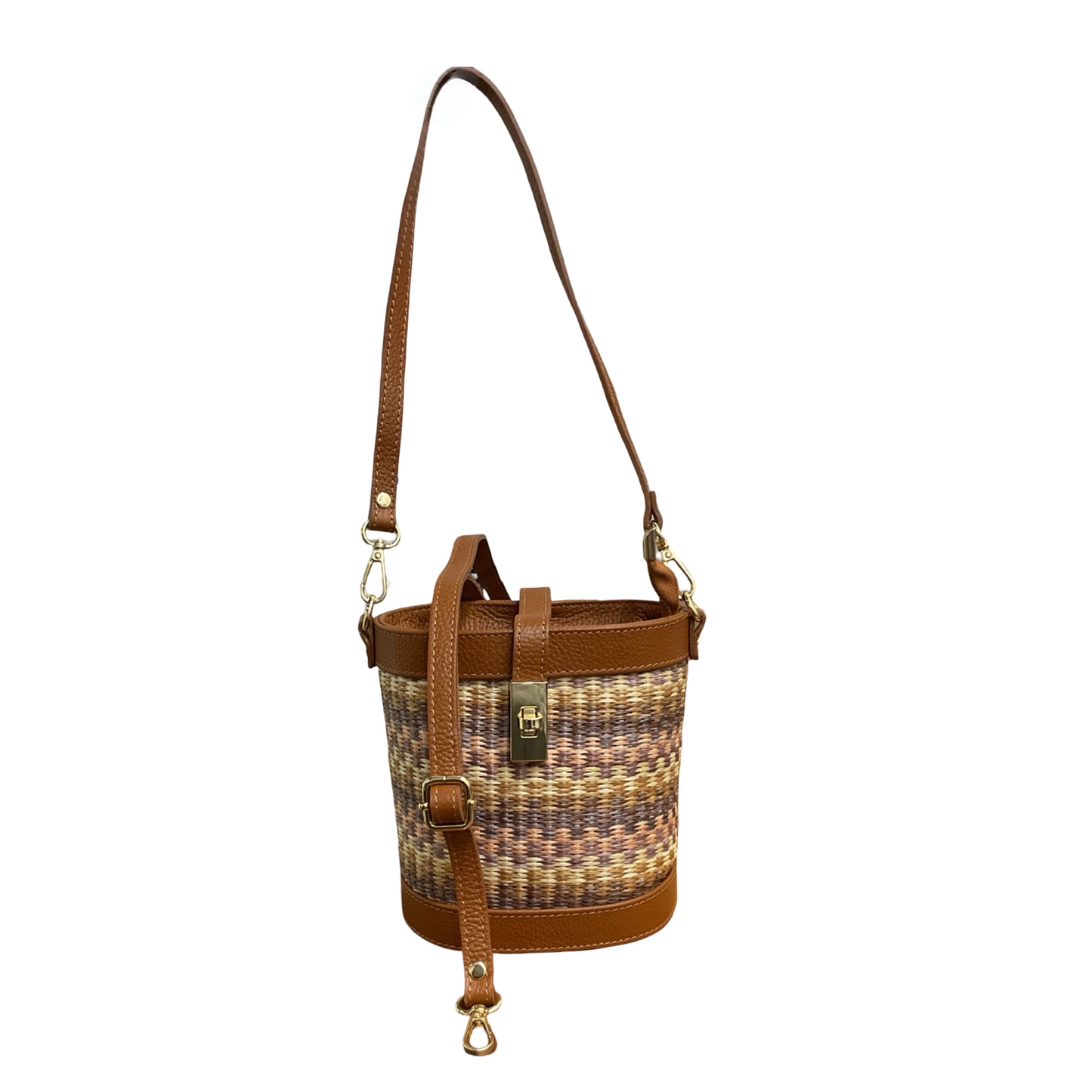 Sac Seau Cuir Raphia Lolita