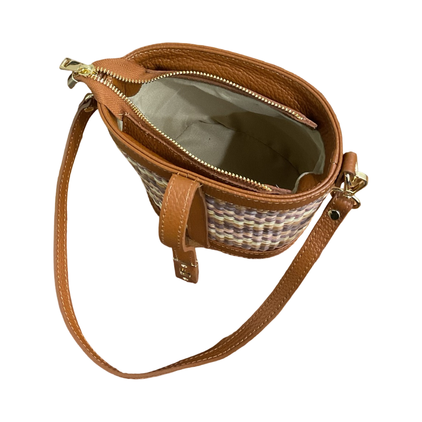 Sac Seau Cuir Raphia Lolita