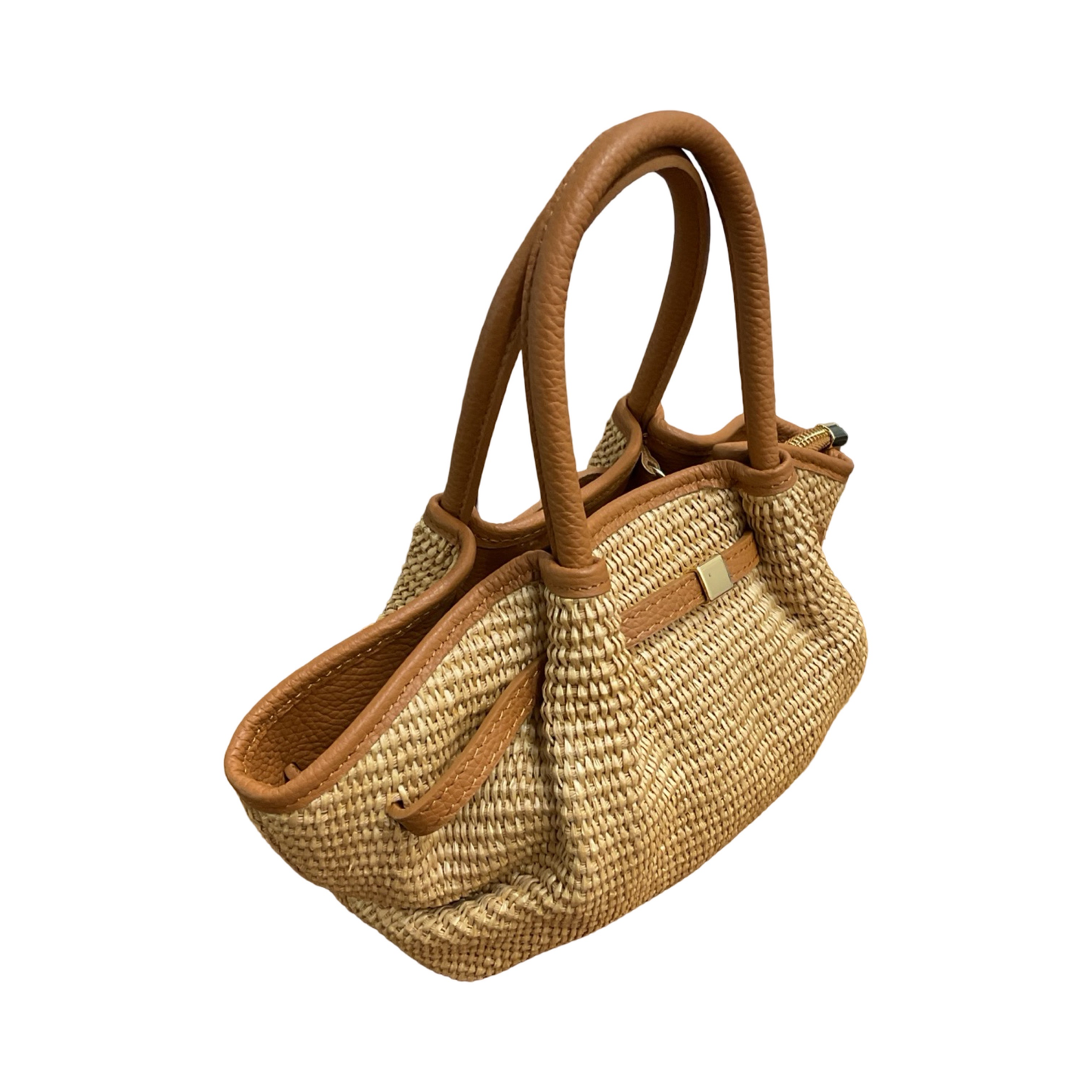 Sac Cuir Raphia Weim Mini