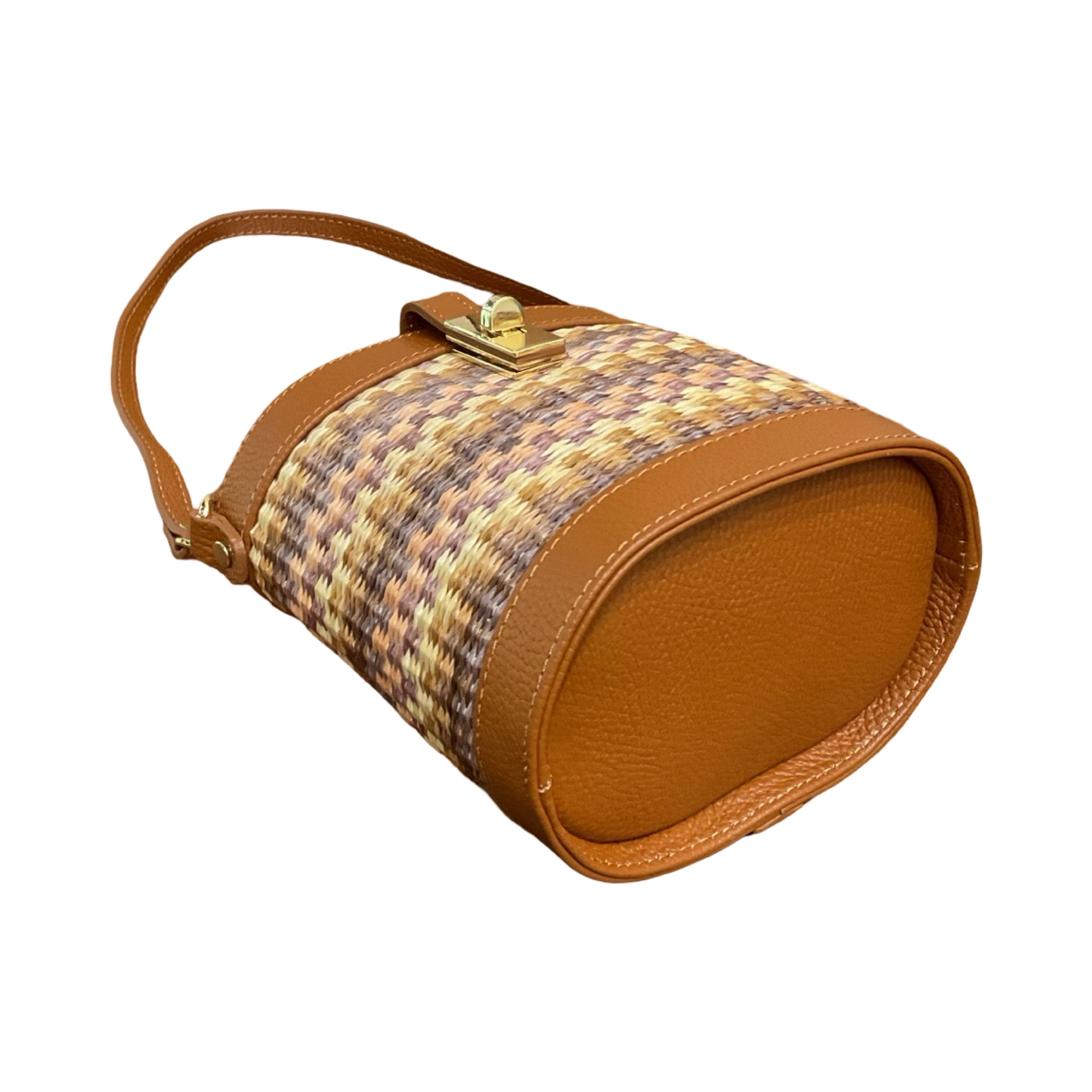 Sac Seau Cuir Raphia Lolita
