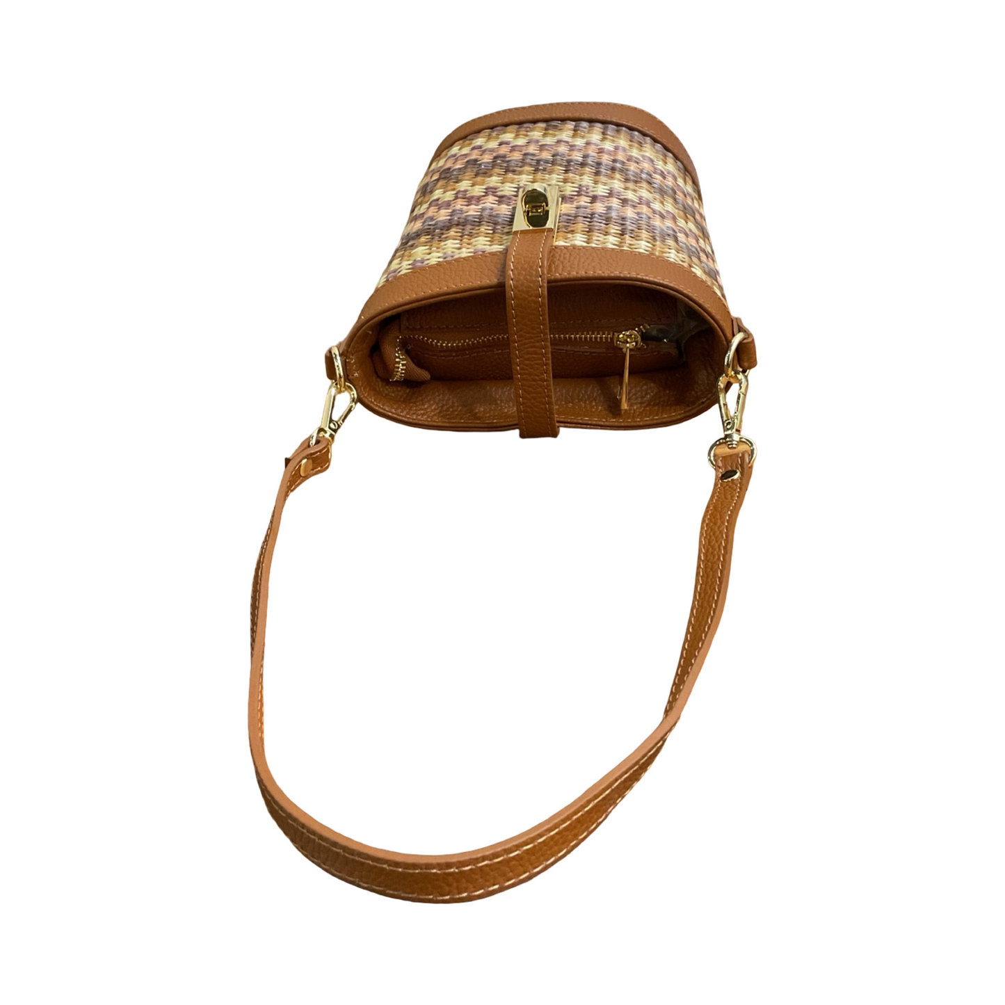 Sac Seau Cuir Raphia Lolita
