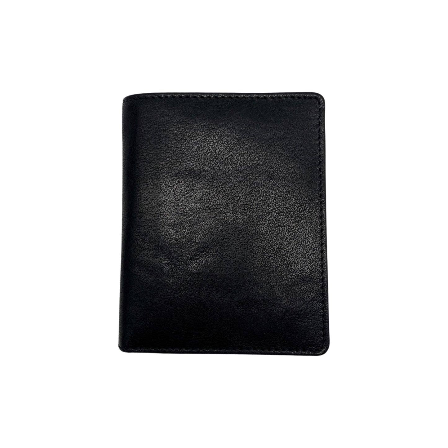 PORTE FEUILLE CUIR SAUVAGE LAURENT NOIR