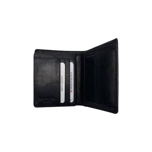 SAUVAGE LAURENT BLACK LEATHER WALLET 