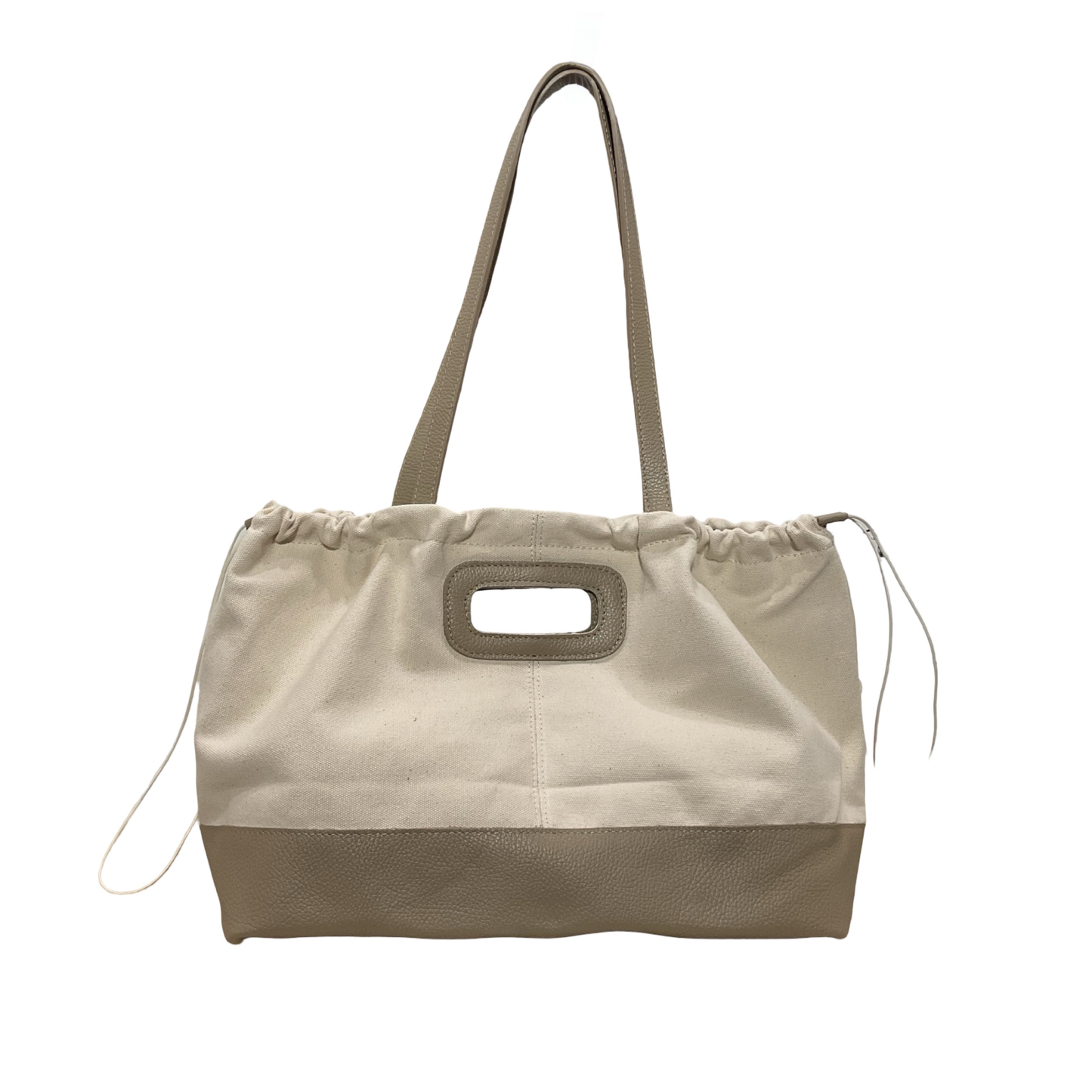 Sac Cabas Toile Garni Cuir Alma