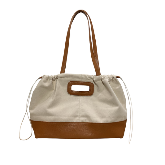 Sac Cabas Toile Garni Cuir Alma