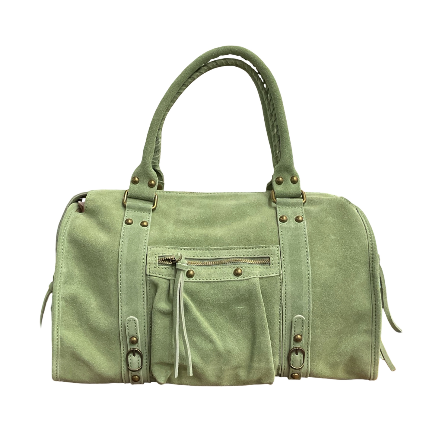 SAC CUIR SUÈDE CAPUCINE L