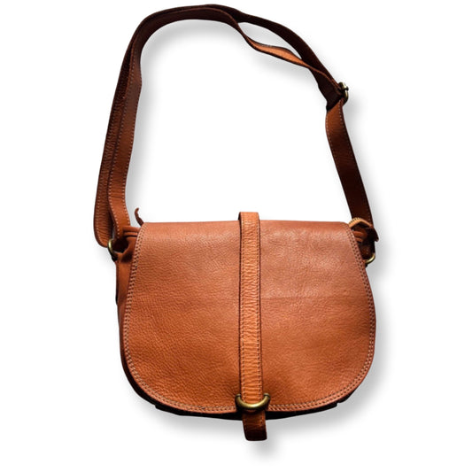 Sac en cuir de vachette Louisa 26 cm Cognac - Louisa Lee